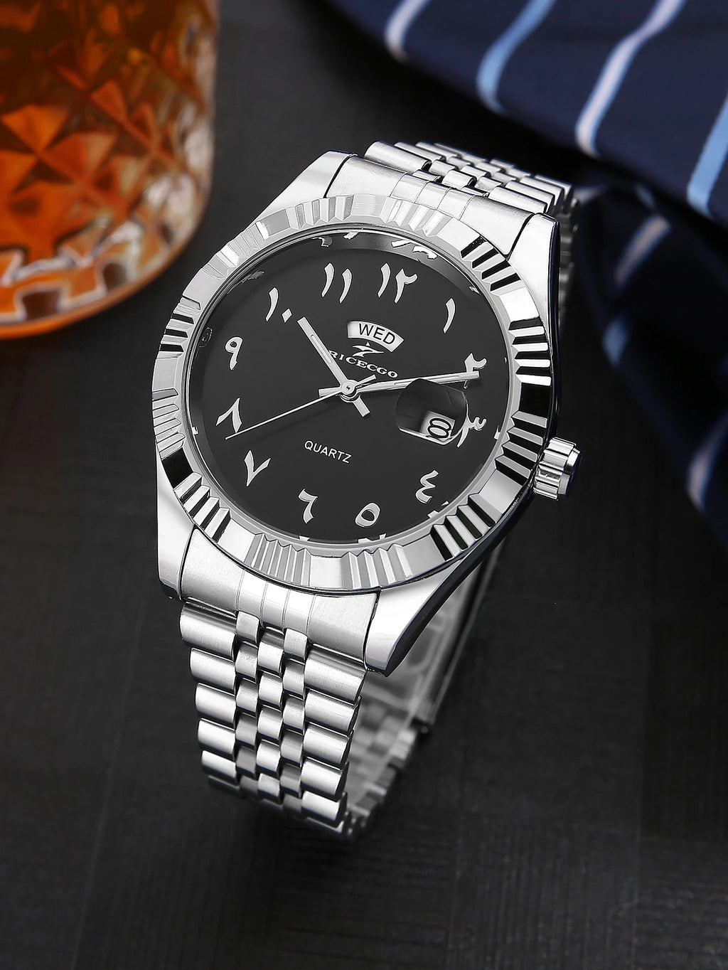 1Pc Quartz Watch Men'S Watch Luxury Fashion Simple Fashion Daily Wear Watch Business Men'S Watch Calendar