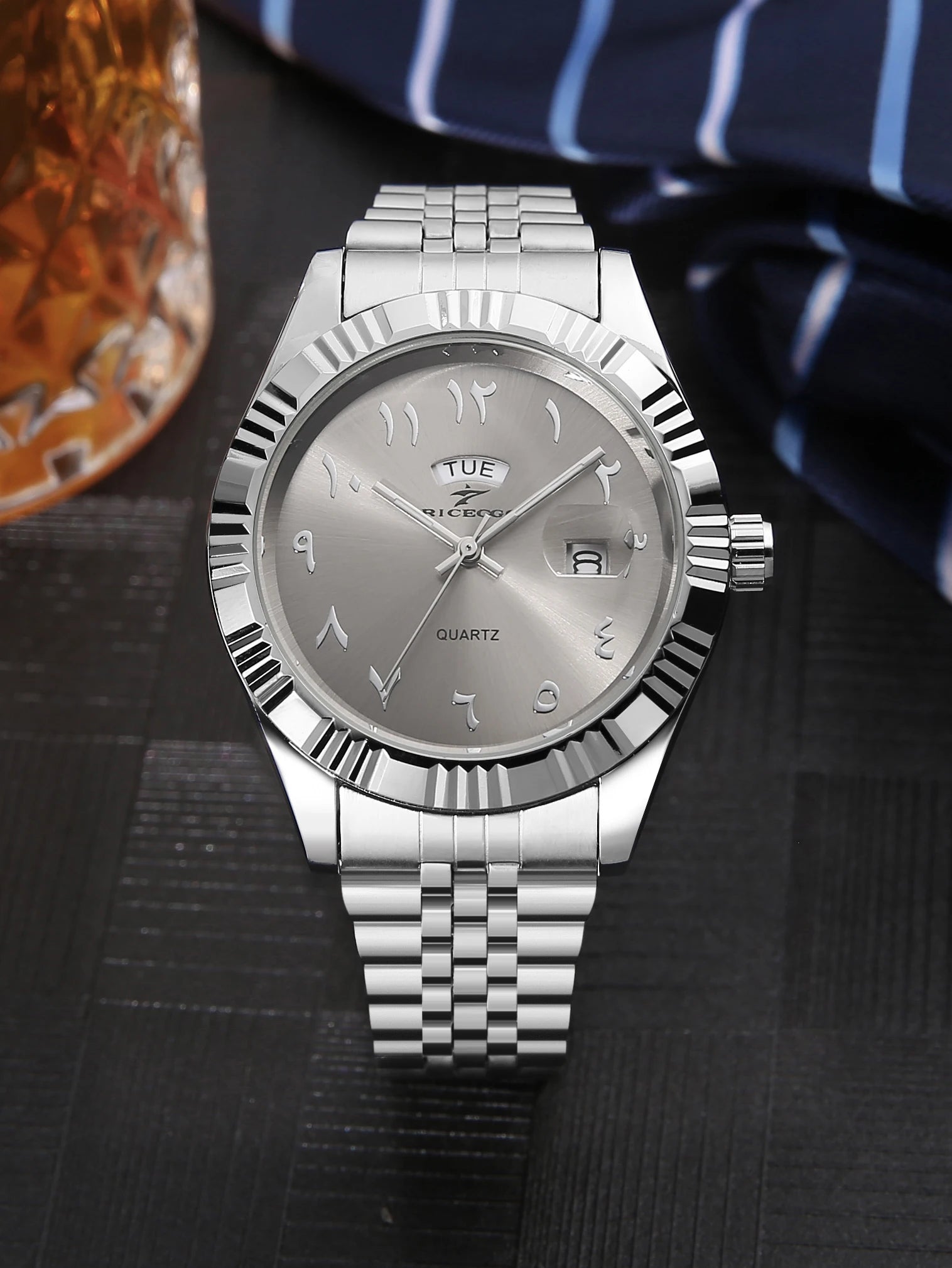 1Pc Quartz Watch Men'S Watch Luxury Fashion Simple Fashion Daily Wear Watch Business Men'S Watch Calendar
