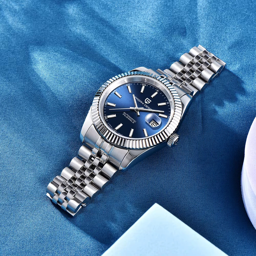 Men Mechanical Watch Luxury Automatic Watch Sport Stainless Steel 100M Waterproof Watch for Men