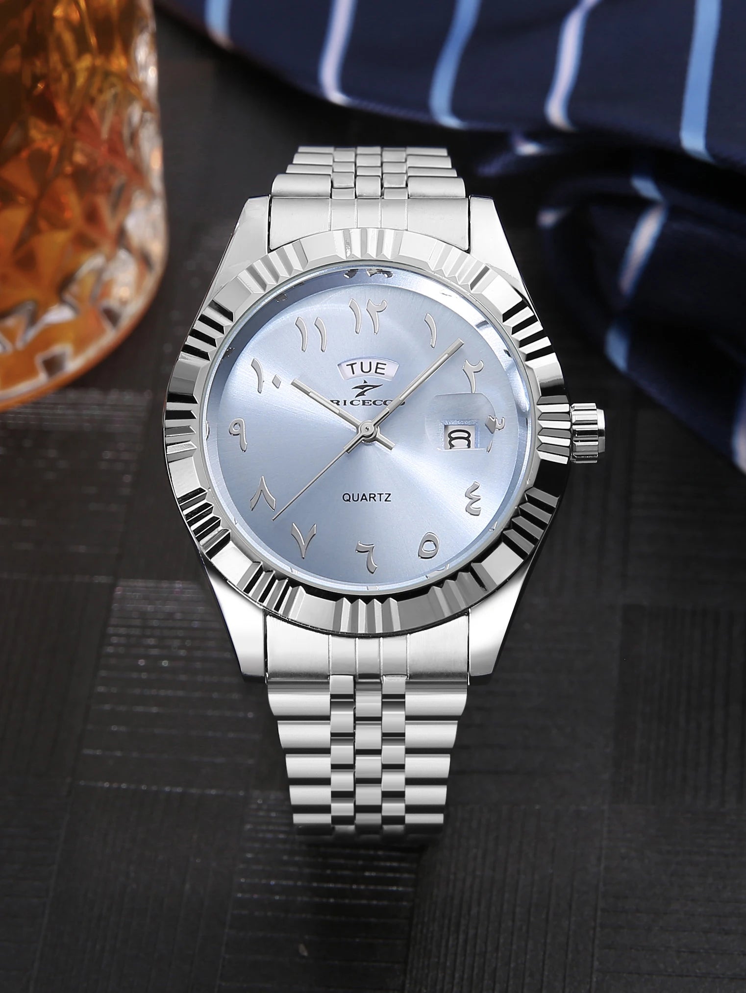 1Pc Quartz Watch Men'S Watch Luxury Fashion Simple Fashion Daily Wear Watch Business Men'S Watch Calendar