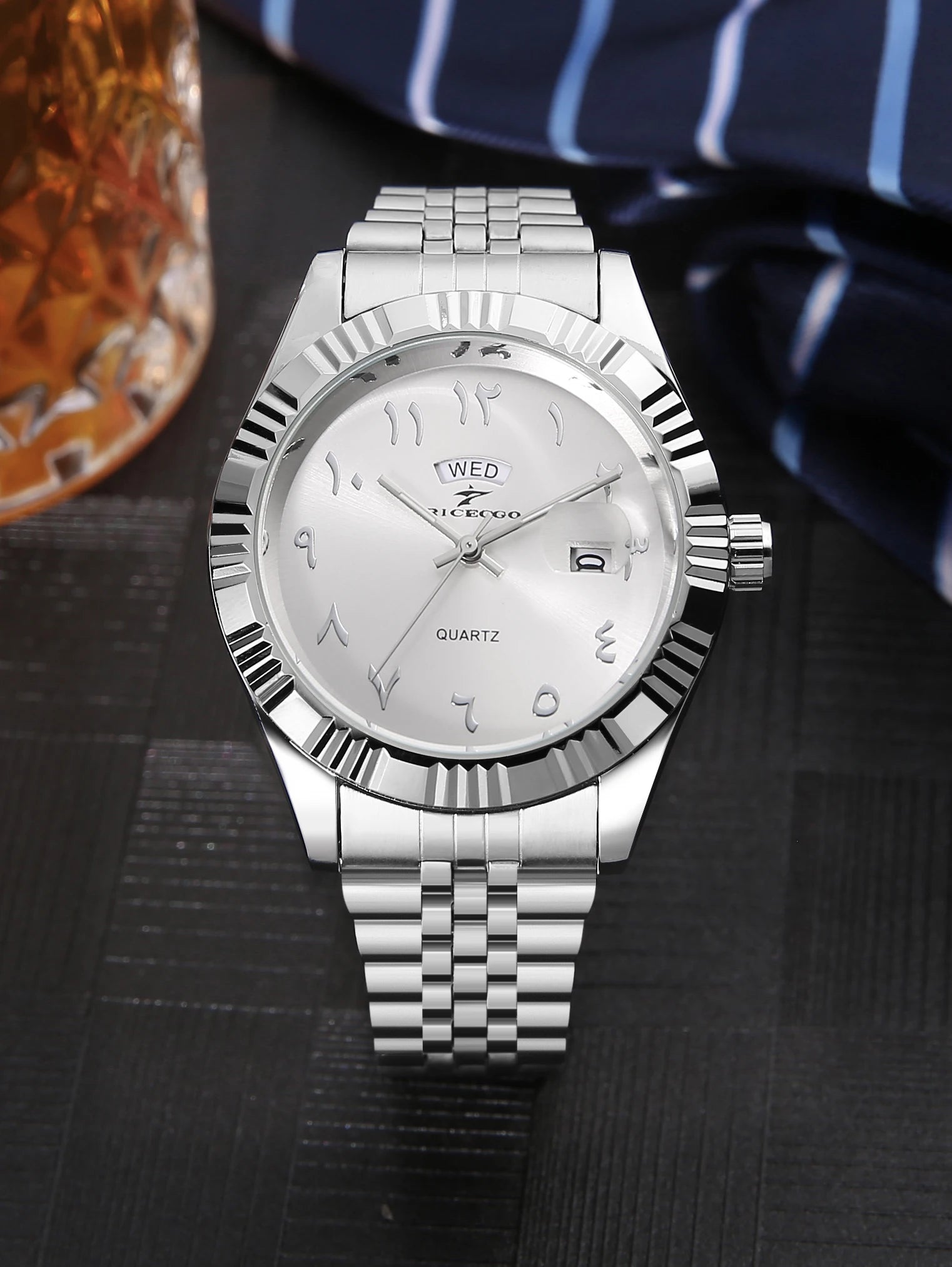 1Pc Quartz Watch Men'S Watch Luxury Fashion Simple Fashion Daily Wear Watch Business Men'S Watch Calendar