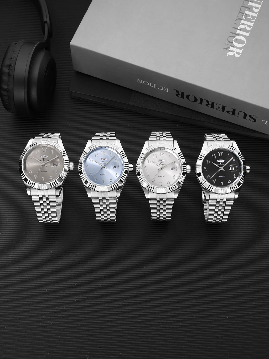 1Pc Quartz Watch Men'S Watch Luxury Fashion Simple Fashion Daily Wear Watch Business Men'S Watch Calendar