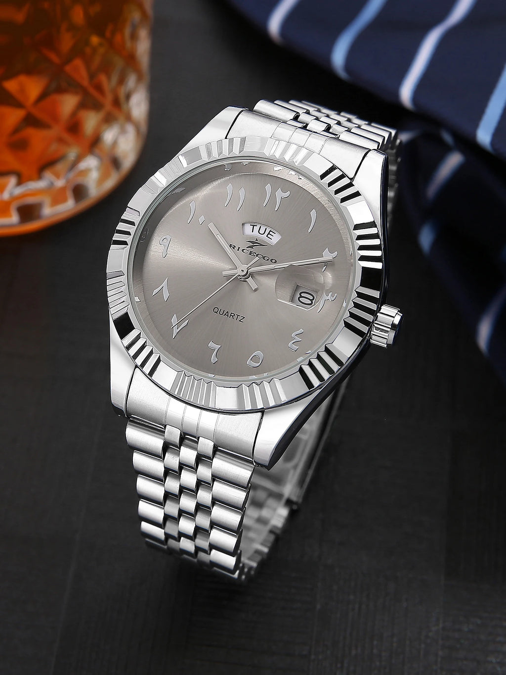 1Pc Quartz Watch Men'S Watch Luxury Fashion Simple Fashion Daily Wear Watch Business Men'S Watch Calendar