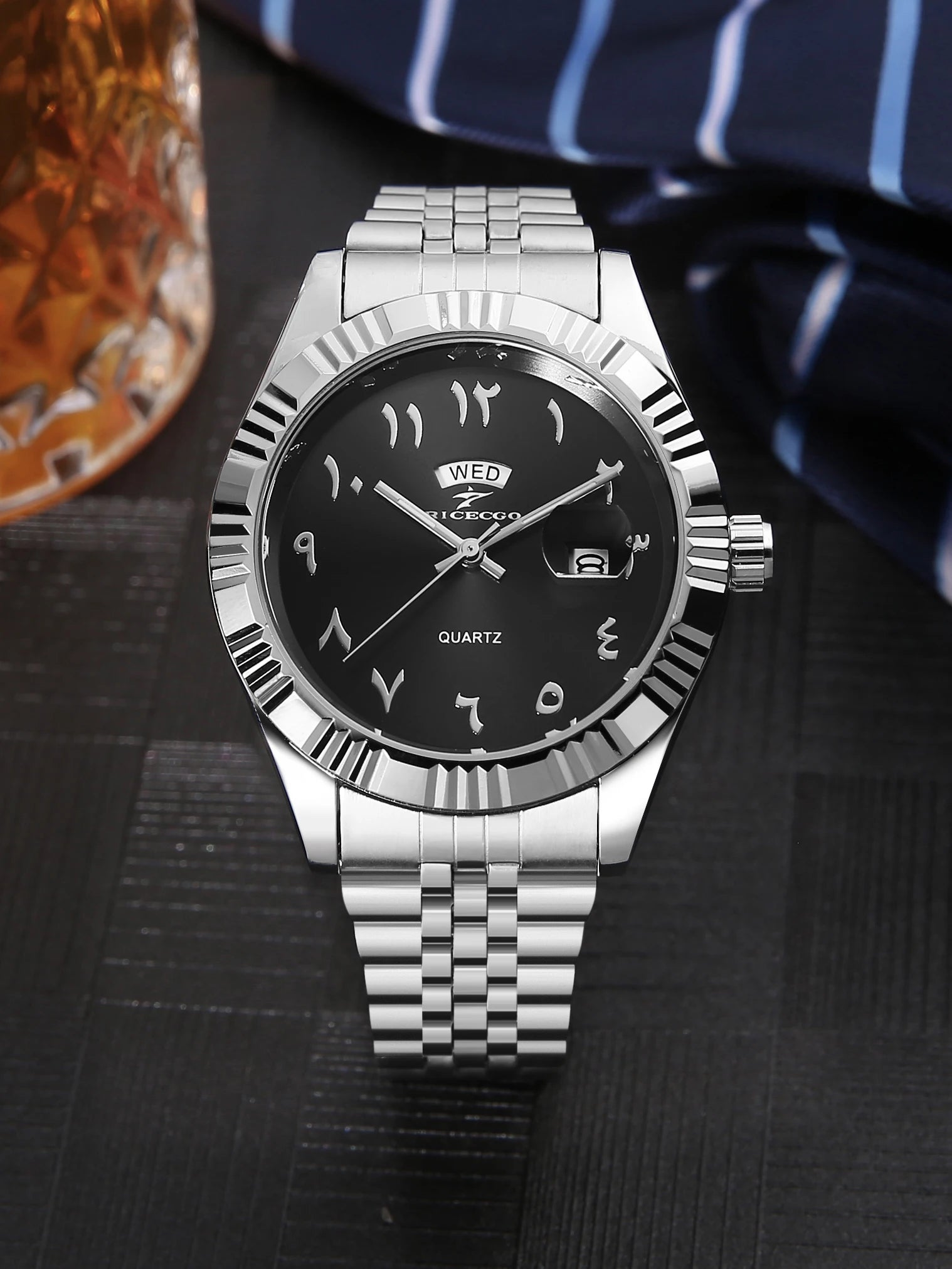 1Pc Quartz Watch Men'S Watch Luxury Fashion Simple Fashion Daily Wear Watch Business Men'S Watch Calendar